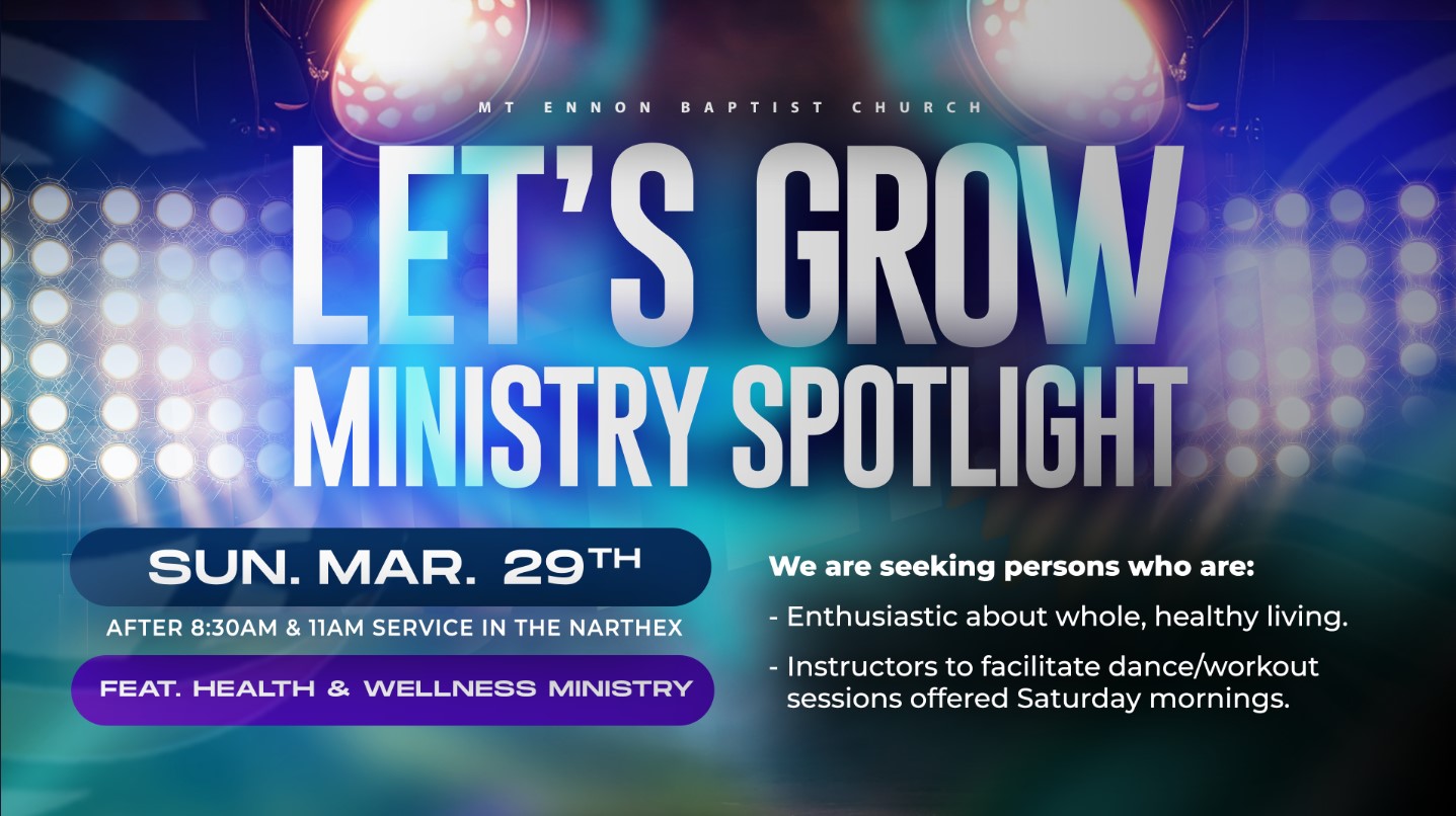 Let's Grow! Ministry Spotlight: Health & Wellness 